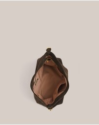 VESTIRSI - Savannah Brown Suede Hobo Bag