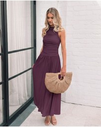 Esther & Co - Balayage Dress - Wine