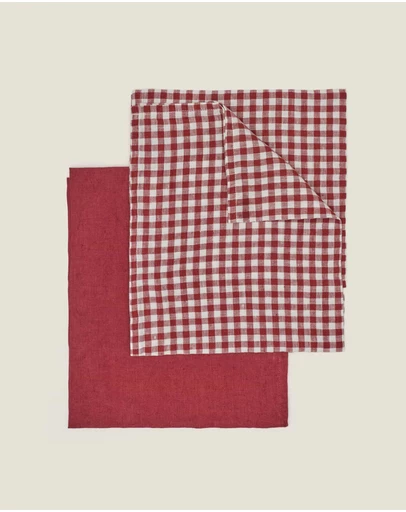 Carlotta + Gee - 100% Linen Tea Towel Set