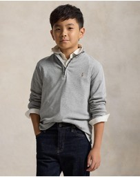 Polo Ralph Lauren - Cotton Interlock Quarter-Zip Pullover - ICONIC EXCLUSIVE - Teens