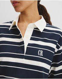 Country Road - Australian Cotton Stripe Rugby Polo Sweat