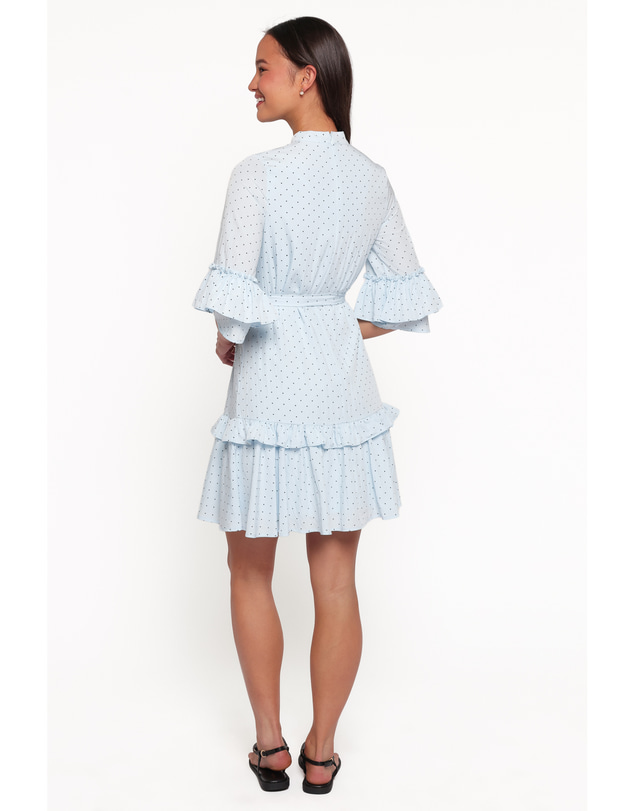 Petal & Pup - Peta Dress - Blue Polka Dot