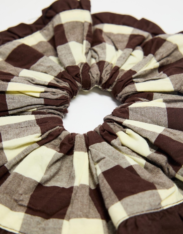 Damson Madder - Frill Edge Scrunchie