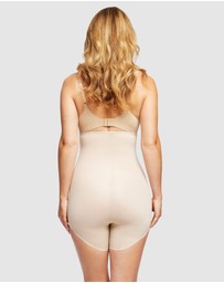 Naomi & Nicole - Sidekick High-Waist Slanted Hem High Leg Shapewear Short