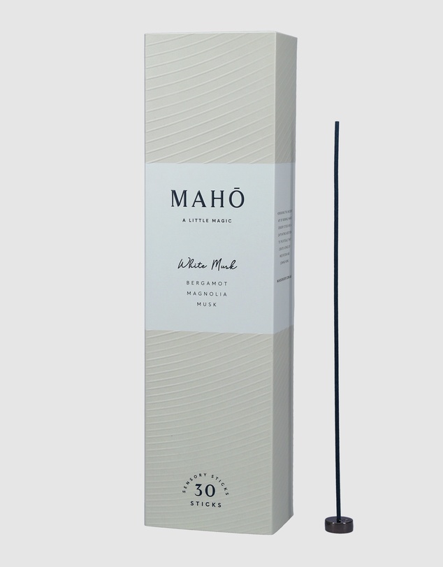 MAHO Sensory - White Musk Incense Sticks and Burner Kit