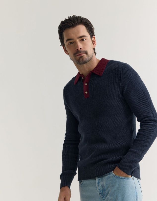 Oxford - Sam Contrast Collar Knit
