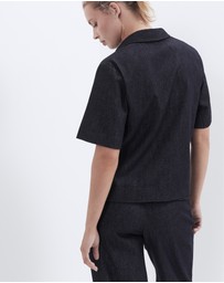 UNISON - Collared Denim Popover