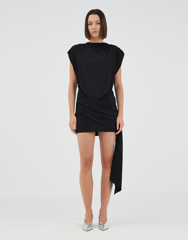 Third Form - Aura Draped Mini Dress