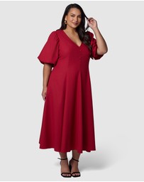 Pink Dusk by Curve Project - Ignition Midi Dress