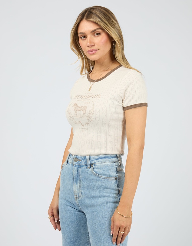 All About Eve - Southampton Baby Tee Vanilla