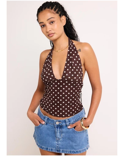 Alice In The Eve - Ava Slinky Plunge Top