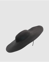 Morgan & Taylor - Mona Racewear Plate Hat in Black