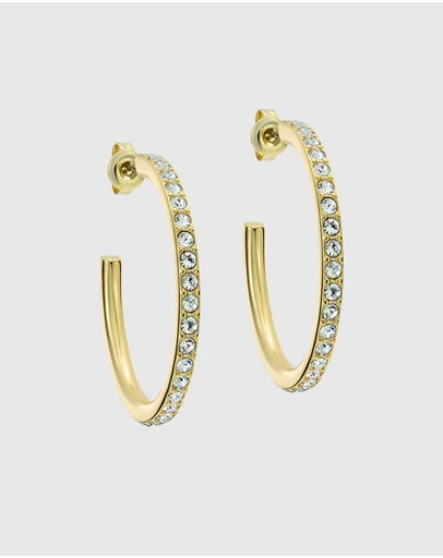 Ted Baker - CLANCI: Medium Crystal Hoop Earrings