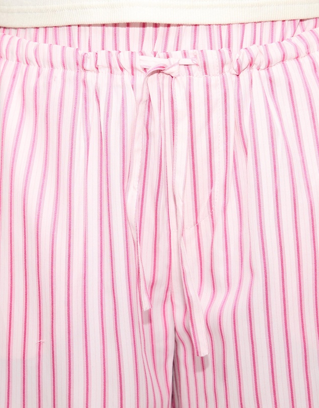 Dazie - Nina Stripe Double Waist Band Pants