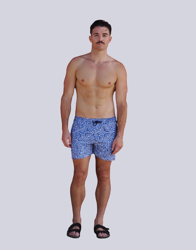 Gali Swimwear - Lukarrara Blue Swim Shorts