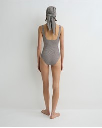 BONDI BORN - Margot One Piece - Mocha Dot (Embodee™)