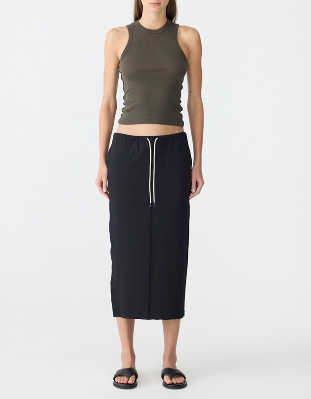 Bassike - Stretch Twill Minimal Skirt