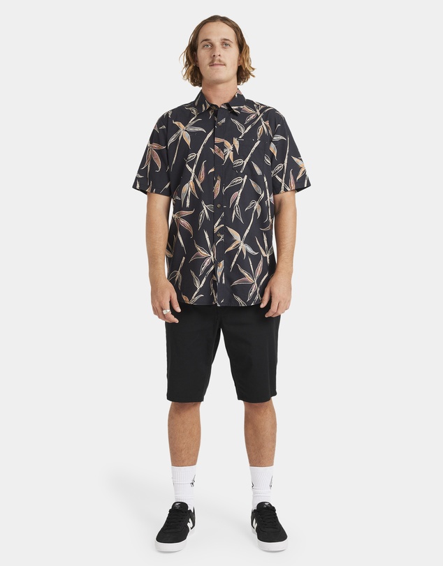 Volcom - Mens Scaler Stone Woven Short Sleeve Shirt