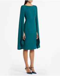 Carla Zampatti - Serpentine Crepe Lovero Midi Dress