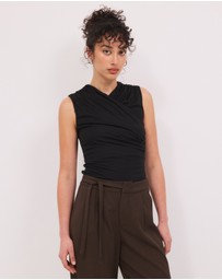 Calli - Lexi Wrap V-Neck Top