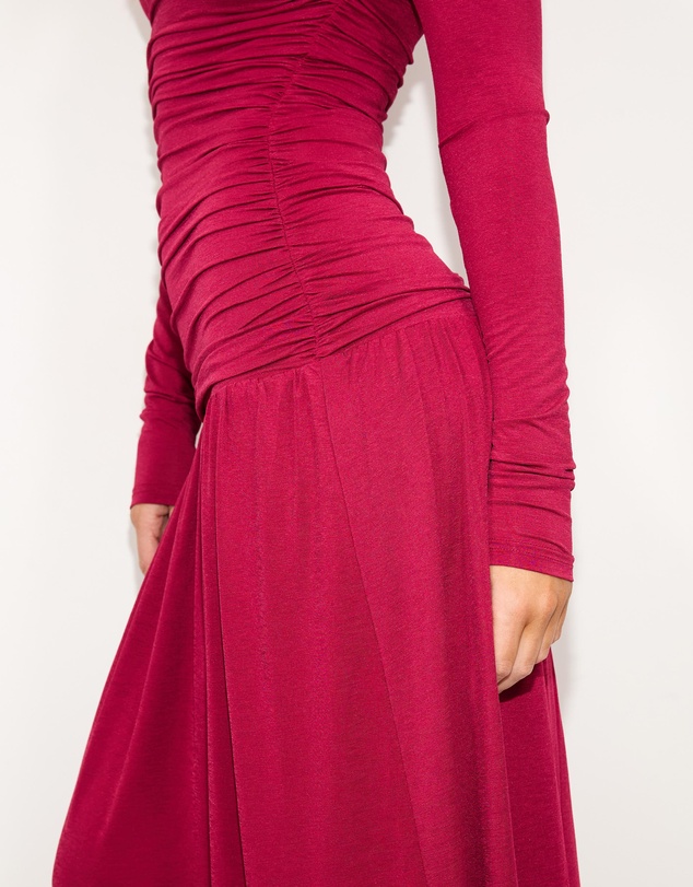 Dazie - She's All That LS Jersey Maxi Dress