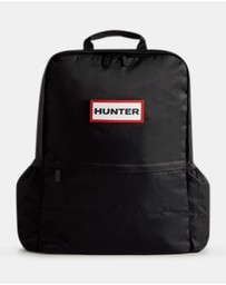 Hunter - Nylon Large Backpack - Black