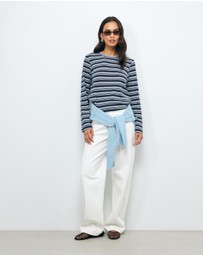 AERE - Stripe LS T-Shirt