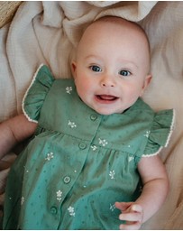 Purebaby - Embroidered Bodysuit -Kids-Babies