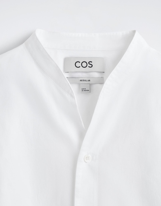 COS - Grandad-Collar Cotton Shirt
