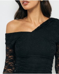 AERE - Arielle Off Shoulder Lace Top