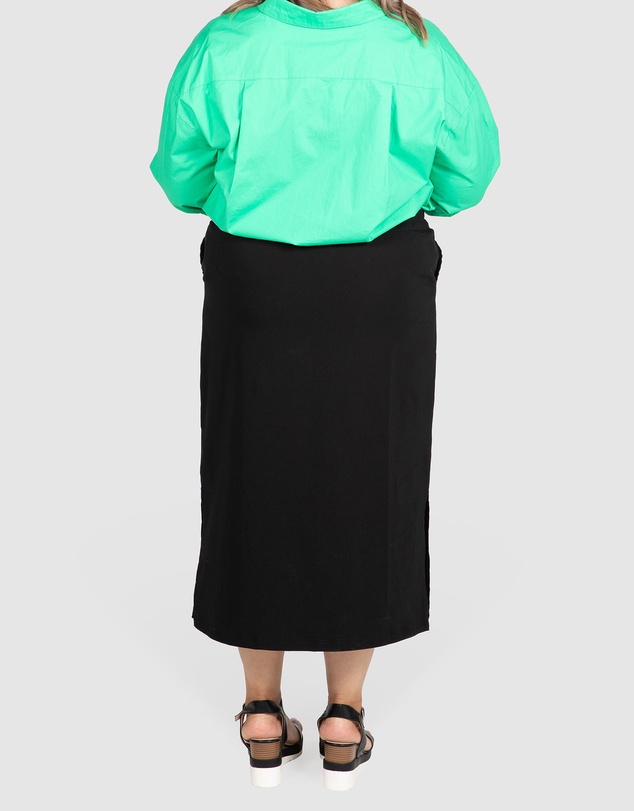 Love Your Wardrobe - Tyra Bengaline Midi Skirt