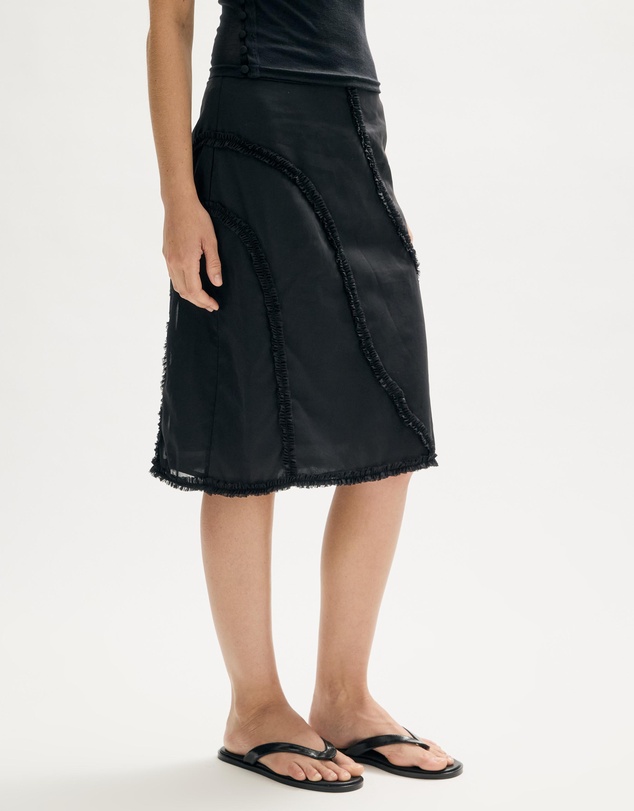 Minima Esenciales - Nali Cotton Midi Skirt with Removable Lining