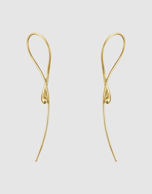 Georg Jensen - Mercy Long Earrings Gold