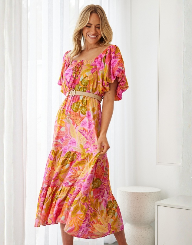 Esther & Co - Axelle Dress - Sunset Print