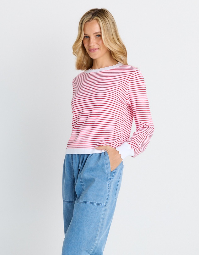 Betty Basics - Scallop Knit Sweater