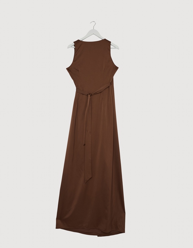 Revibe - Repaired CHANCERY Lani Sleeveless Wrap Maxi Dress - AU 10