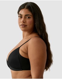 Naturana - Side Smoothing V Neck Wirefree Padded Bra