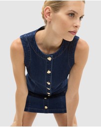 Seed Heritage - Denim Longline Vest
