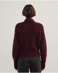 Witchery - Fluffy Funnel Bomber Jacket