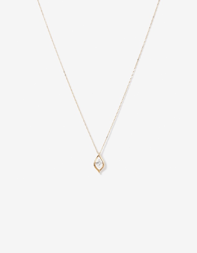 Michael Hill - Lume Lab Marquise Pendant with 0.50 Carat TW of Laboratory-Grown Diamond in 10kt Yellow Gold