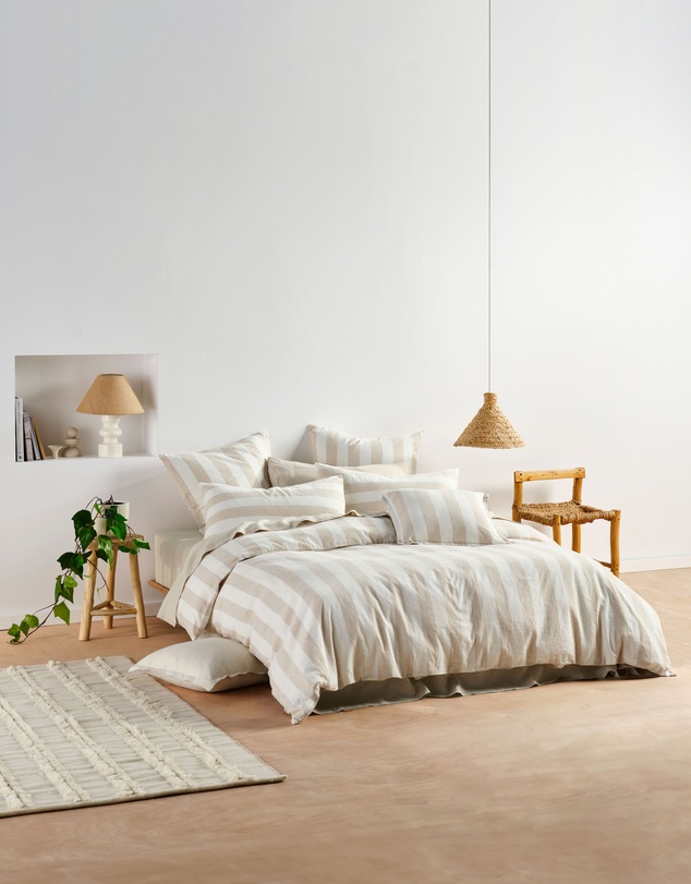 Linen House - Vintage Stripe Filled Cushion