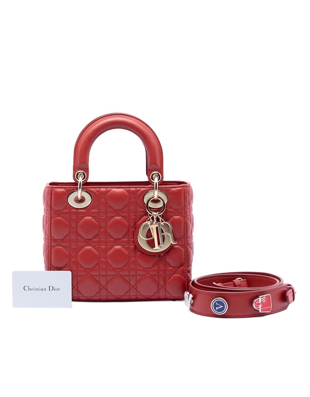 Pre-Loved by Azura Reborn - Pre-Loved Small Lambskin Cannage My ABCDior Lady Dior