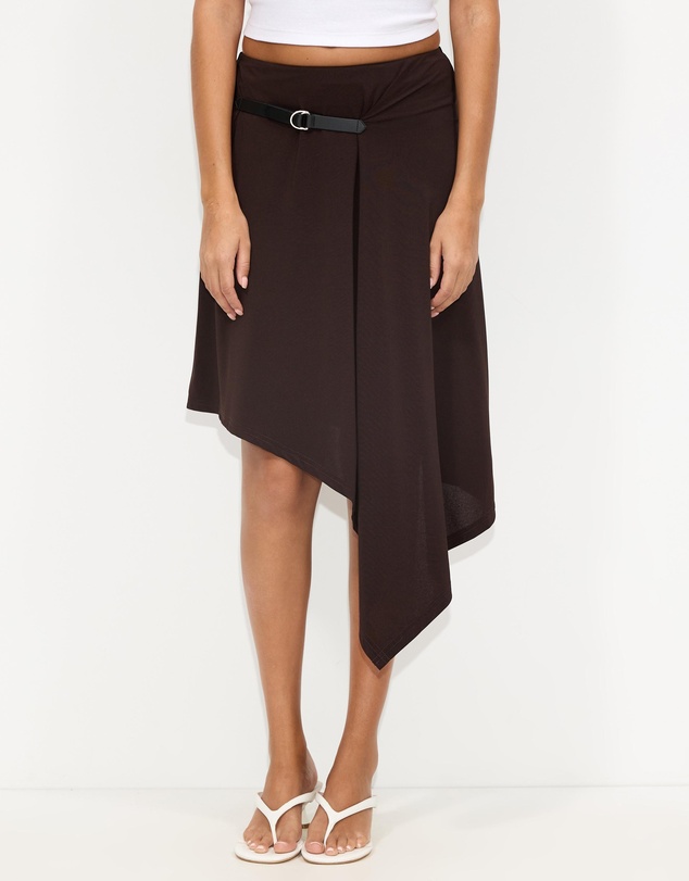 Dazie - Cleo Buckle Midi Skirt