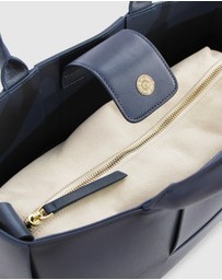 Belle & Bloom - Long Way Home Woven Tote - Navy
