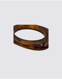8 Other Reasons - Sculpted Brown Bangle