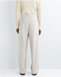 COS - Belt-Detail Pleated Wide-Leg Trousers