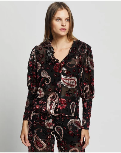 LENNI the label - Firefly Burnout Blouse
