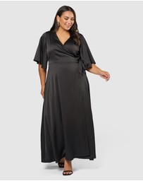 Pink Dusk by Curve Project - Glitz and Glam Maxi Dress