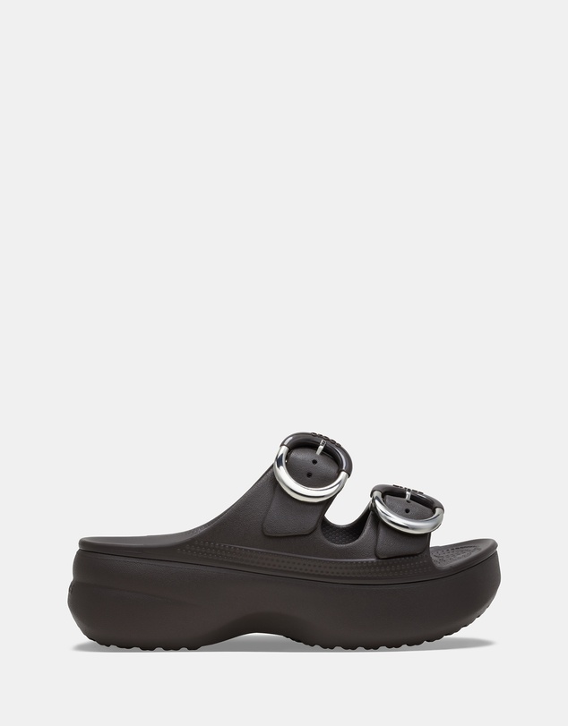 Crocs - Sat Platform Dipped Buckle Sandals - Women's