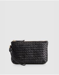 Evity - Ines Leather Weave Pouch